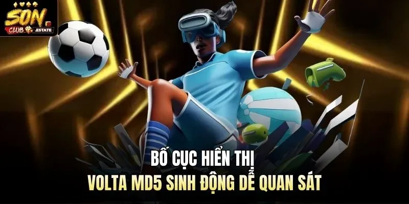 Bố cục hiển thị Volta MD5 sinh động dễ quan sát
