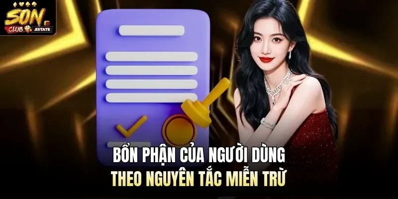 Bổn phận của người dùng theo nguyên tắc miễn trừ