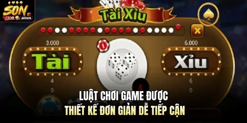 Luật chơi game được thiết kế đơn giản dễ tiếp cận